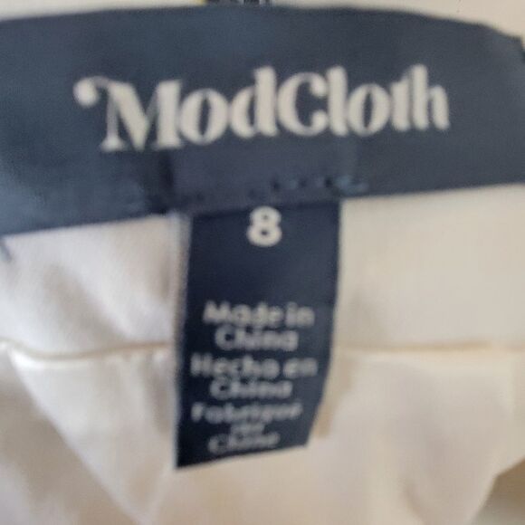 Modcloth The Day is Calling Mini Skirt Yellow Vintage Style Size 8 - Picture 6 of 7